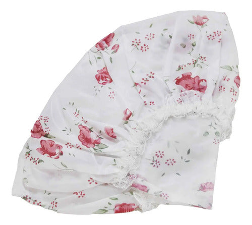 Gorro De Ducha Impermeable Floreado Jessamy Reutilizable Y