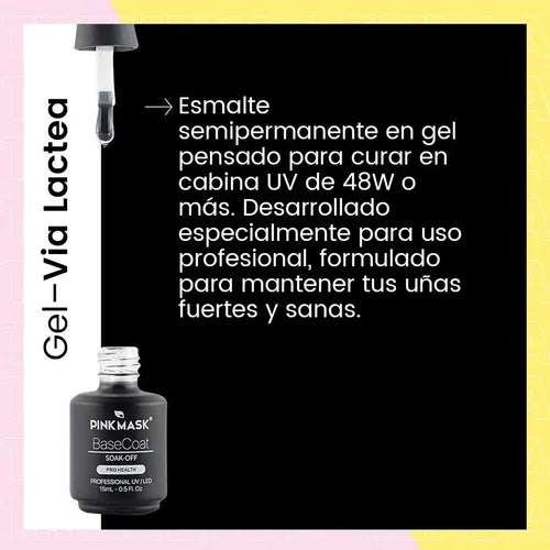 Esmalte Semipermanente Pink Mask Gel Color Via Lactea · 17548 · foto 03