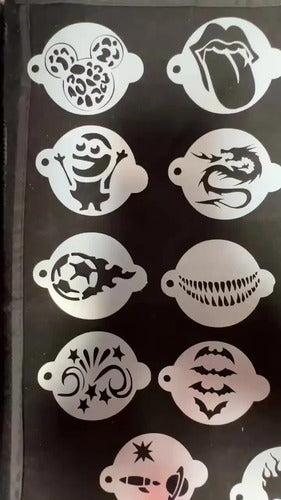 Stencil Sk26 20 Plantillas De 6 Cm