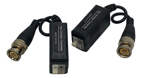 Balun Net Quality Cctv Con Clip Y Chicote Para Cámaras Negro