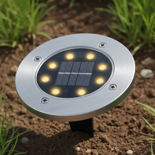 Estaca Solar Led Pinche Exterior Jardin Impermeable Piso