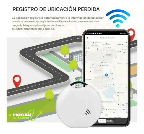 Mini Rastreador Gps Smart Tag Bateria Reemplazable Multiuso Blanco · 4208 · foto 02