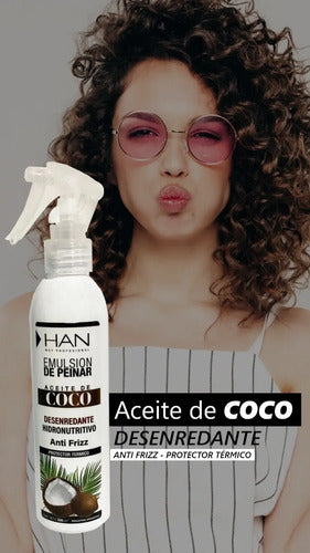 Han Emulsión de Peinar Aceite de Coco Apto Método Curly Girl · 17696 · foto 05