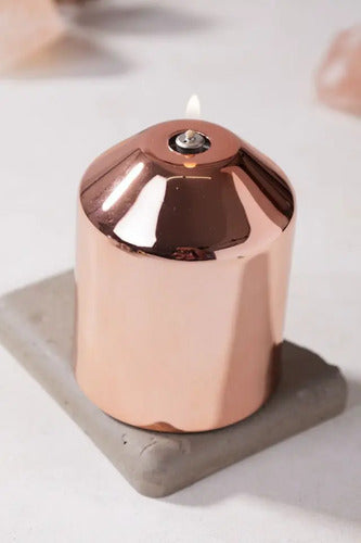 Vela De Parafina Liquida Premium Con Cobertor Metalico