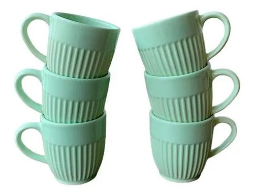 Taza Café Canela Cerámica Colores Pocill