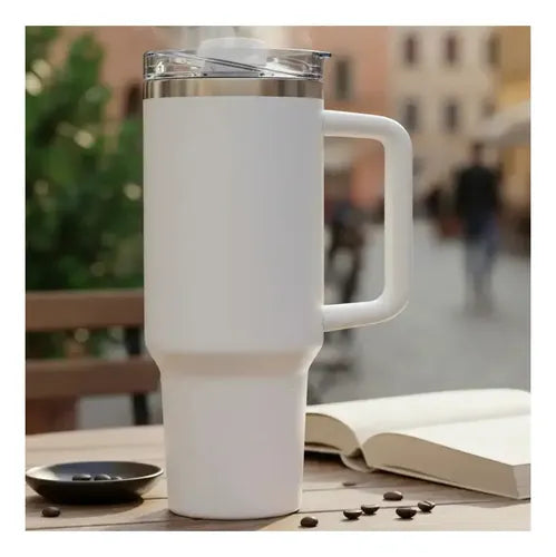 Vaso Térmico Wanderlust para Café con Tapa 1.2 L Blanco · 16859 · foto 01