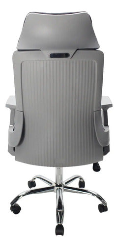Silla Oficina Alta Escritorio Ejecutiva Gris Zhome Cabezal Material Del Tapizado Mesh