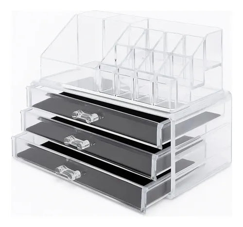 Organizador Maquillaje Acrilico Jhonys Trasparente