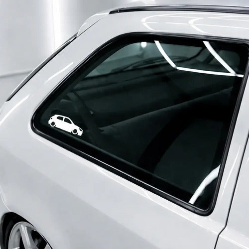 Calco Auto Gol Trend Al Piso Bajito 15 Cm X 2 Unid Blanco