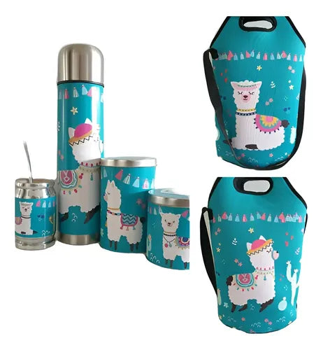 Set Matero Joy Llama Aqua 6p