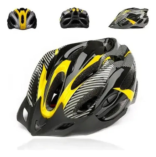 Casco SLP para Bicicleta MTB 13 Ventilaciones Negro y Amarillo Talle L · 16801 · foto 06