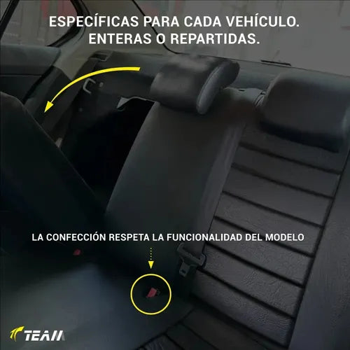 Funda Cubre Asiento Cuero Renault Kangoo 18/ Negro