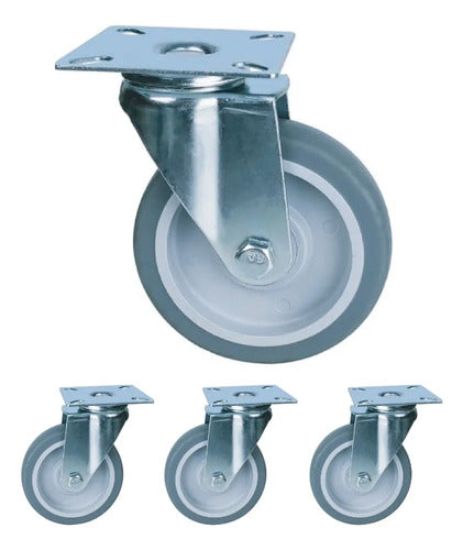 4 Ruedas Giratorias 50mm.muebles Mesa Ratona No Deja Marcas
