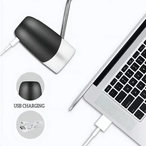Dispenser Genérica Bomba De Agua Bidon Automatico Recargable Usb Color Negro