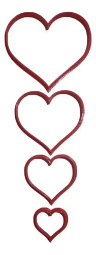 Moldes Cortantes Corazones 4p
