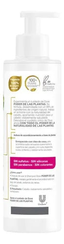 Acondicionador Dove Poder De Las Plantas 300 Ml 6 Unidades