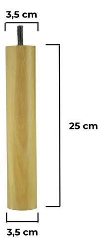 Pata Cilíndrica Universal 30 Cm Sommier