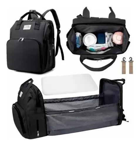 Mochila Maternal Convertible a Cuna Your Are My Sunshine Negra · 16586 · foto 02