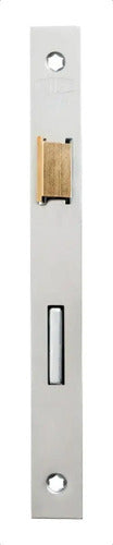 Cerradura Manual Kallay 503 Níquel Frente Recto Puerta Interior