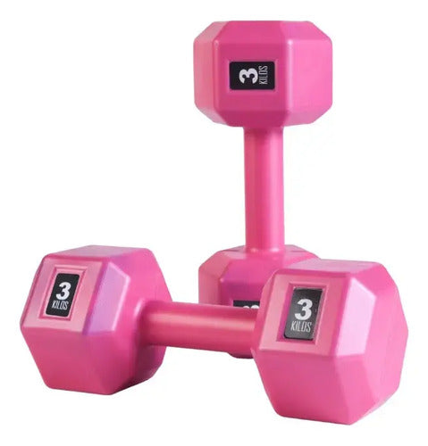Kettlebell Rusa 12kg Theraband Banda X3 Soga Mancuernas 3kg