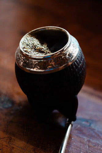 Torpedo Cuero Croco De Alpaca Cincelado Calabaza Color Marrón