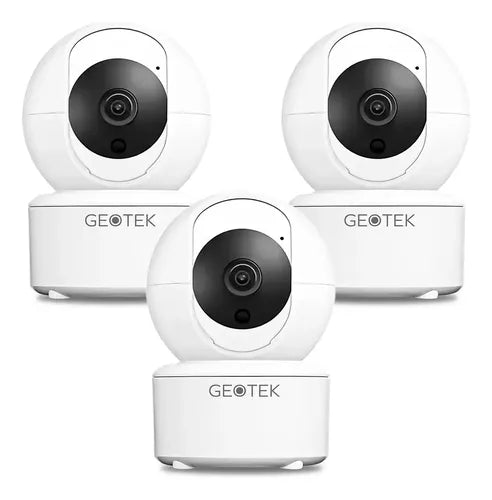 Kit 3 Camaras Seguridad Geotek 2mp Wifi Nocturna N4 360
