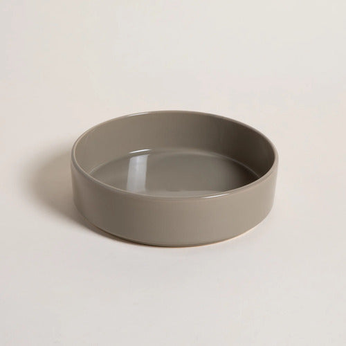Bowl Ensaladera Net Vison Cerámica Gris Piedra 21x6cm Vison