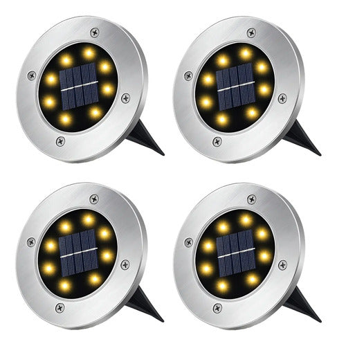 Estaca Solar Led Pinche Exterior Jardin Impermeable Piso