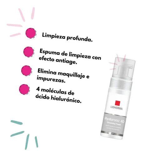 Espuma de Limpieza Lidherma Hyaluronic 4D 145 ml · 17470 · foto 04