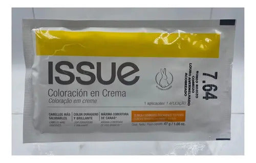 Tinte Capilar En Crema. Issue Baseline. Sachet 47g Tono 7.64