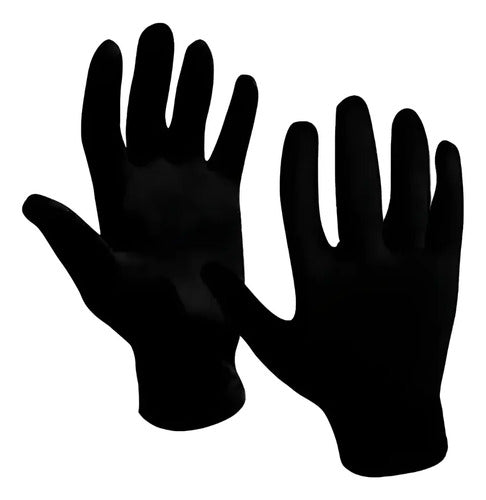 Kit Super Termico Frío Extremo Remera Guantes Cuello S Negro