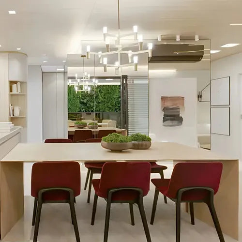 Panel Plafón Led 24w Candela Luz Fría Cuadrado Embutir Estructura Blanco