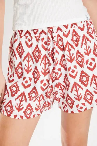 Short Tiro Alto Poplin Rayón Verano Koxis Mujer Cinnamon S