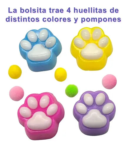 Squishys Huellitas Pequeñas Pegajosas Antiestres 4 Unidades · 16876 · foto 04