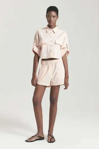 Short Con Elastico Acerola Mujer Maria Cher Algodón Lavanda