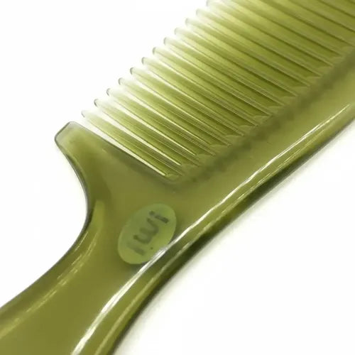 Peine Plástico Con Mango Desenreredante Ideal Rizos Verde Claro