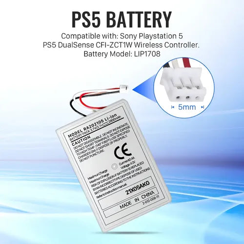 Batería Ps5 Ion Litio Ra202105 2800mah