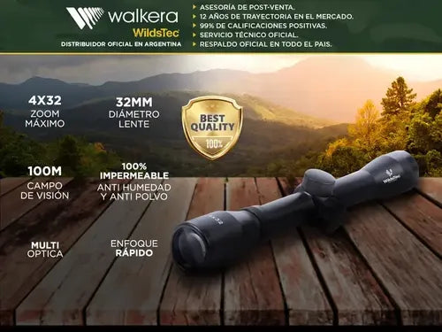 Mira Telescopica Wildstec Zoom Digital 4x32 Impermeable