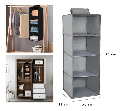 Organizador Colgante Tienda Pepino 4 Estantes