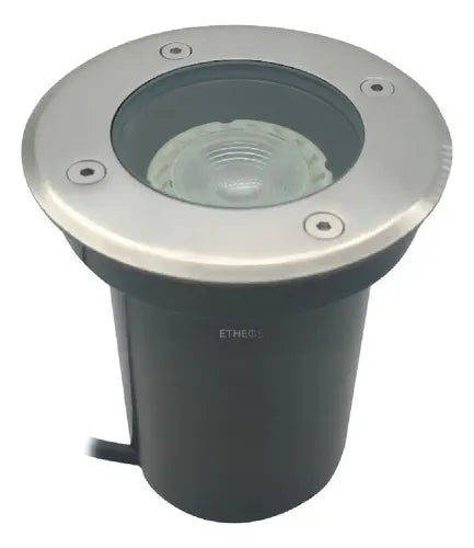 Spot Embutir Led Para Piso Gu10 Glpi Estructura Plateado