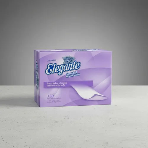 Pañuelos Descartables Elegante 150 U.
