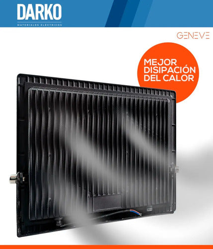 Reflector Led Geneve Ge-fl10n Negro 10w Negro Blanco Frío