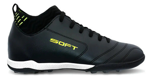 Botines de Fútbol Soft 310 FG/AG Césped Natural y Sintético Negro Talle 38 · 17045 · foto 02
