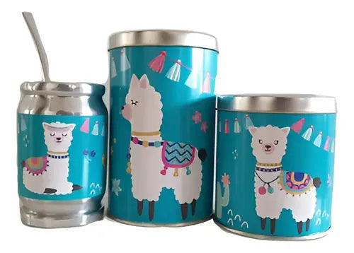 Set Matero Joy Llama Aqua 6p
