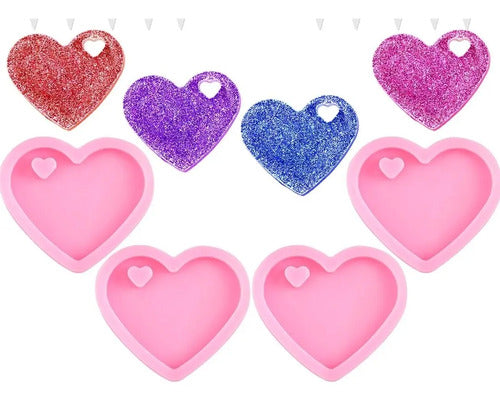 Molde Silicona Corazón 4cm Amor
