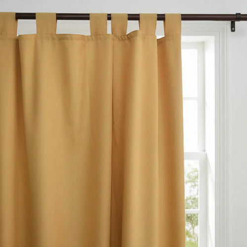 Cortina Blackout Presilla 2 Paños 1,50x1,35 Beige