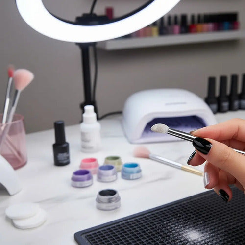 Aplicador De Polvos Para Uñas Acry Soft Esculpidas