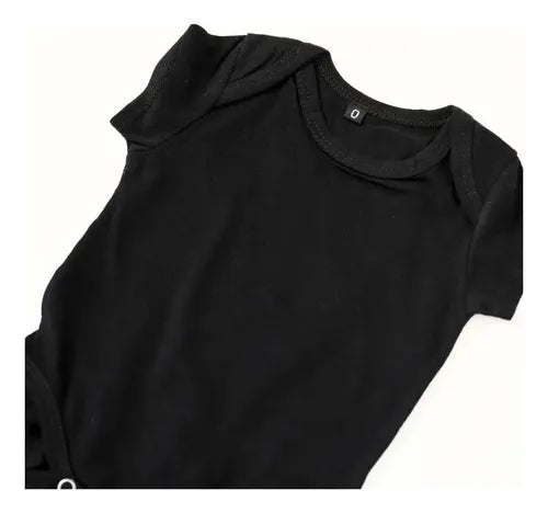 Body de Bebé Algodón Jersey Básico Manga Corta Negro 3 a 6 Meses T2 · 17205 · foto 05