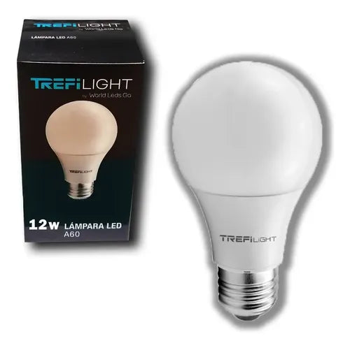 Lampara Led Trefilight A60 12w Blanco Frio Blanco Frío