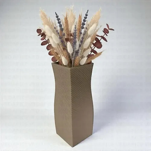 Florero Jarron  Nórdico Espiral Moderno Spyral Deco Bronce Bronce